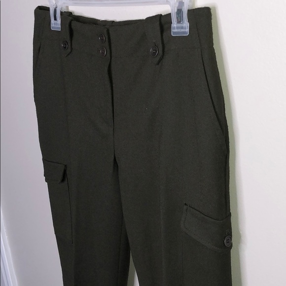 Talbots Dark Green Wool Dress Pants Trousers - Picture 2 of 8